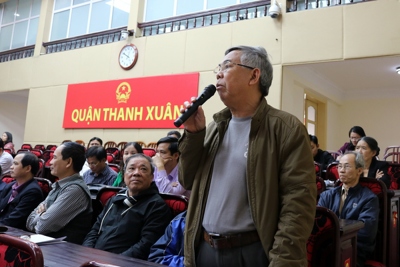 Cử tri Thanh Xuân kiến nghị các vấn đề dân sinh