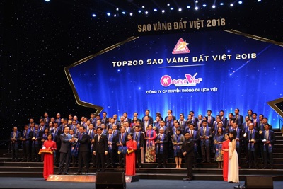 Du Lịch Việt lần thứ 2 liên tiếp nhận giải thưởng Sao Vàng đất Việt