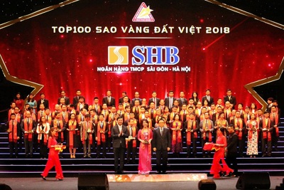 SHB lọt Top 100 Giải thưởng Sao vàng đất Việt