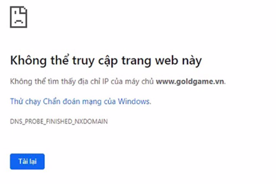 Dừng hoạt động tên miền của Gold Game Việt Nam