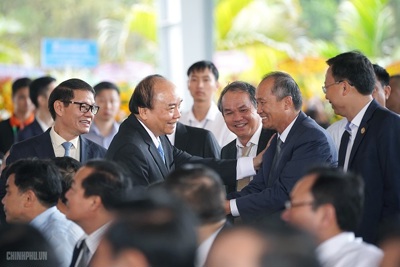 Thủ tướng Nguyễn Xuân Phúc dự lễ khởi công các dự án tại Khu kinh tế mở Chu Lai