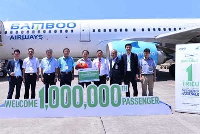 Bamboo Airways đón hành khách thứ 1 triệu tại sân bay Phù Cát – Bình Định