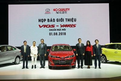 Toyota Việt Nam đưa ra thị trường mẫu xe Vios và Yaris mới 2018