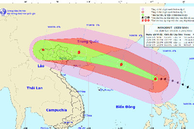 Siêu bão Mangkhut sắp vào Biển Đông