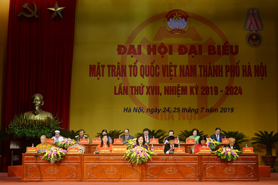 Hiệp thương cử các chức danh Chủ tịch, Phó Chủ tịch, Ủy viên Thường trực Ủy ban MTTQ Việt Nam TP Hà Nội, nhiệm kỳ 2019 - 2024
