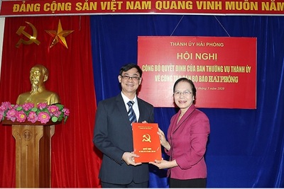 Ông Nguyễn Ngọc Ánh được bổ nhiệm giữ chức vụ Tổng Biên tập báo Hải Phòng