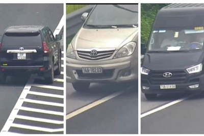 Liên tiếp xử lý các tài xế lùi xe nguy hiểm trên cao tốc Hà Nội - Hải Phòng