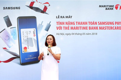 Maritime Bank phối hợp cùng Samsung ra mắt phương thức hiện đại “chạm” để thanh toán