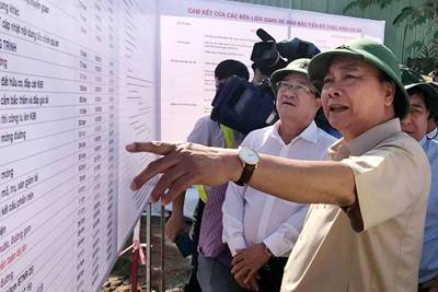 Thủ tướng kiểm tra tuyến cao tốc Trung Lương - Mỹ Thuận