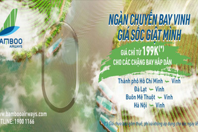 Cơ hội mua vé máy bay Bamboo Airways giá tốt chỉ từ 149.000 VND