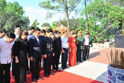Nghệ An: Trang trọng Lễ an táng hài cốt các liệt sĩ hy sinh tại Lào