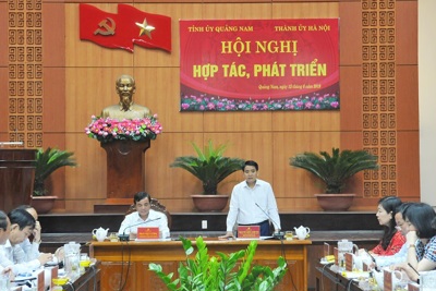 Hà Nội - Quảng Nam đẩy mạnh hợp tác trên các lĩnh vực công thương, văn hóa, du lịch