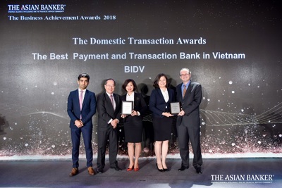 BIDV nhận 2 giải thưởng uy tín của The Asian Banker