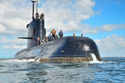 Nước tràn vào ống thở khiến pin của tàu ngầm Argentina bị chạm mạch
