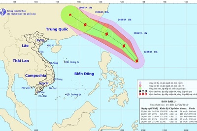 Dự báo đường đi bão Bailu, các tỉnh miền Bắc mưa liên tục trong những ngày tới