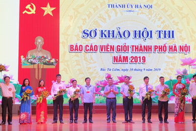 Hà Nội: Gần 700 thí sinh thi báo cáo viên giỏi