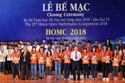Kỳ thi Toán Hà Nội mở rộng HOMC 2018: Học sinh hào hứng học toán bằng tiếng Anh