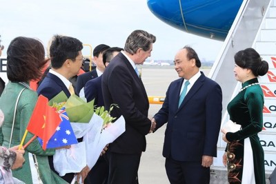 Thủ tướng Nguyễn Xuân Phúc đến Sydney, dự Hội nghị ASEAN-Australia