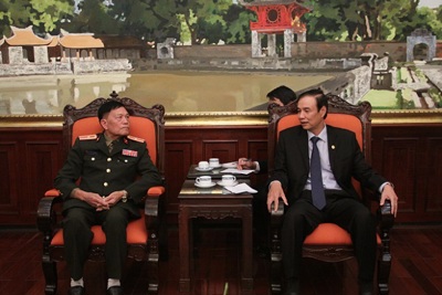 Thúc đẩy hợp tác giữa Hội Cựu chiến binh Hà Nội và Viêng Chăn
