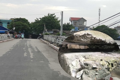 Huyện Cát Hải, Hải Phòng: Cầu Phù Long đang xuống cấp nghiêm trọng