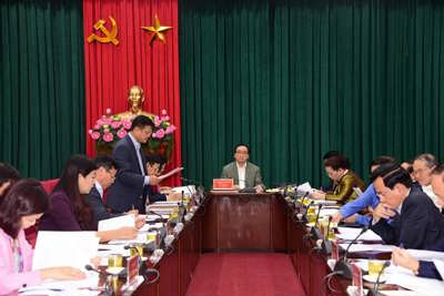 Ban Thường vụ Thành ủy Hà Nội kiểm điểm công tác năm 2018
