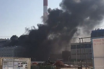 12 phút dập tắt cháy tại Nhà máy nhiệt điện Thái Bình 2