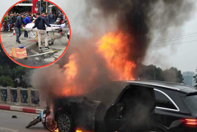 Thông tin mới nhất vụ ô tô Mercedes gây tai nạn chết người rồi bốc cháy