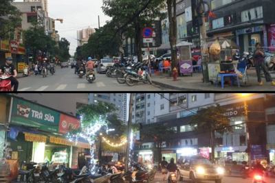 Hà Đông: Vi phạm trật tự đô thị tràn lan trên phố Ngô Thì Nhậm, phường Hà Cầu