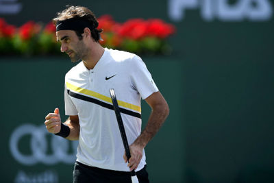 Vòng 4 Indian Wells: Federer khuất phục "hiện tượng" Jeremy Chardy