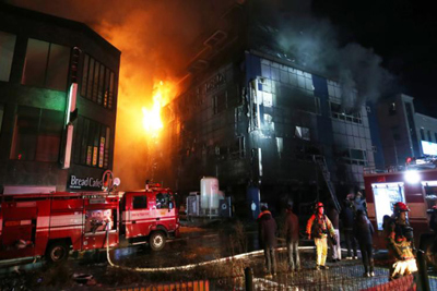 Hàn Quốc: 29 người thiệt mạng do cháy tại tòa nhà thương mại ở Jecheon