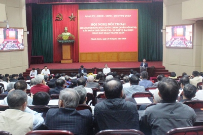 Quận Thanh Xuân: Đối thoại, giải quyết bức xúc của người dân từ cơ sở