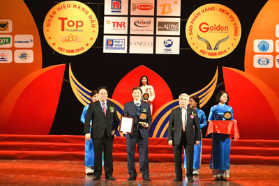 Thép Việt Đức vinh dự nhận giải thưởng Nhãn hiệu hàng đầu, Sản phẩm vàng, Dịch vụ vàng Việt Nam