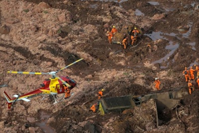 Vỡ đập hồ chứa chất thải ở Brazil: Hơn 300 người thương vong, mất tích