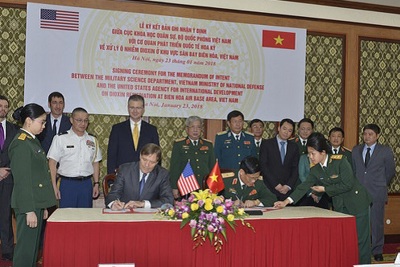 Việt Nam và Mỹ ký bản ghi nhận ý định để bắt đầu xử lý dioxin tại Biên Hòa