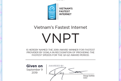 Speedtest công nhận VNPT là nhà mạng truy cập nhanh nhất