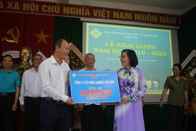 Quảng Ngãi: Trung tâm Võ Hồng Sơn nhận được nhiều sự hỗ trợ