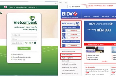 Phát hiện thêm nhiều website giả mạo ngân hàng nhằm chiếm đoạt tiền của khách hàng