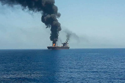 LHQ lên án vụ tấn công tàu dầu tại Vịnh Oman đe dọa an ninh hàng hải quốc tế