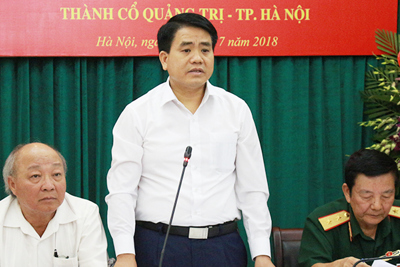 Chủ tịch Nguyễn Đức Chung thăm và làm việc với Hội Truyền thống chiến sĩ Thành cổ Quảng Trị