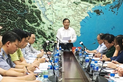 Bộ trưởng Nguyễn Xuân Cường chủ trì họp ứng phó bão số 4