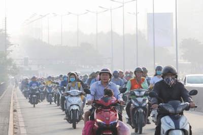 TP Hồ Chí Minh: Toàn bộ trạm đo mức ô nhiễm không khí hiện "màu nguy hiểm"