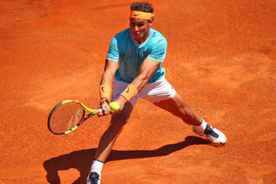 Nadal lần thứ 14 lọt vào vòng tứ kết Rome Masters