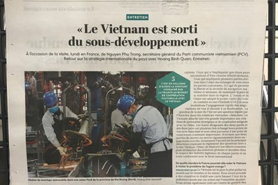 Báo Pháp đánh giá cao những thành tựu phát triển kinh tế của Việt Nam