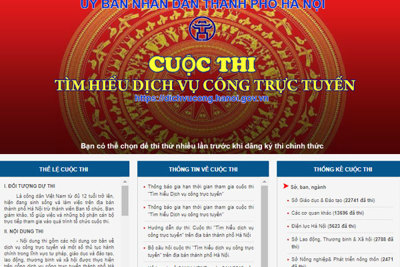 Thi tìm hiểu dịch vụ công trực tuyến: Đưa “một cửa” điện tử đến gần người dân