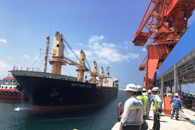 Cảng Vĩnh Tân đón tàu quốc tế trọng tải 10.000 tấn