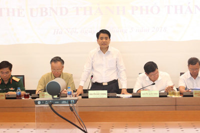 Tập thể UBND TP Hà Nội xem xét 6 nội dung thuộc thẩm quyền
