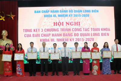 3 chương trình công tác lớn của Quận ủy Long Biên mang lại hiệu quả thiết thực