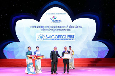 Lữ hành Saigontourist tiếp tục được vinh danh 4 giải thưởng Du lịch Việt Nam 2019