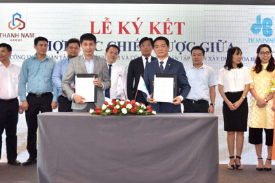 Tập đoàn xây dựng Hòa Bình ký hợp tác chiến lược với Thành Nam Group