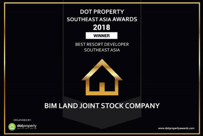 BIM Land được vinh danh nhà phát triển bất động sản nghỉ dưỡng tốt nhất Đông Nam Á 2018